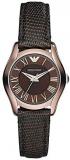 Emporio Armani Women's Classic AR1714 Brown Leather Analog Quartz Watch