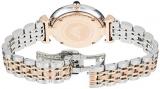 Emporio Armani Women's Dress Quartz Watch with Stainless-Steel Strap, Silver, 14 (Model: AR11092)