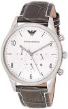 Emporio Armani Men's Classic AR1861 Grey Leather Quartz Watch
