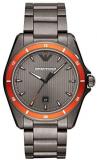 Emporio Armani Men's Three-Hand Date Black-Tone Stainless Steel Watch AR11178