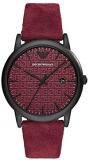 Emporio Armani Men's Three-Hand Date Black-Tone Stainless Steel Watch AR11273