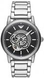 Emporio Armani Men's Luigi AR60021 Silver Stainless-Steel Automatic Self Wind Dress Watch