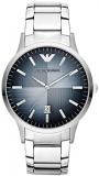 Emporio Armani Men's Stainless Steel Dress Watch with Quartz Movement