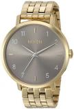 Nixon Women's Arrow Japanese-Quartz Watch with Stainless-Steel Strap, Gold, 17.5 (Model: A10902702)