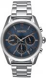 Nixon Women's Bullet Chrono 36 A9492195 Silver Stainless-Steel Quartz Watch