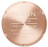 NIXON Time Teller A045 - Rose Gold/Split - 100m Water Resistant Men's Analog Fashion Watch (37mm Watch Face, 19.5mm-18mm Stainless Steel Band)