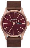 Nixon Men's A105 Sentry 42mm Stainless Steel Leather Quartz Movement Watch