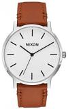 White Sunray/Brown The Porter Leather Watch by Nixon