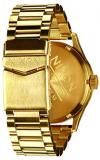 NIXON Sentry SS A356 - Gold Green Sunray - 100m Water Resistant Men's Analog Classic Watch (42mm Watch Face, 23mm-20mm Stainless Steel Band)