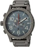 Nixon Men's '51-30 Chrono' Quartz Stainless Steel Watch, Color:Grey (Model: A0832340-00)