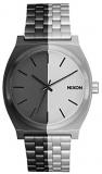 NIXON Time Teller A045 - Black/Split - 100m Water Resistant Men's Analog Fashion Watch (37mm Watch Face, 19.5mm-18mm Stainless Steel Band)