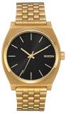 Nixon Time Teller All Gold/Black Sunray Women&rsquo;s Watch (37mm. Gold/Black Sunray Face &amp; Gold Metal Band)