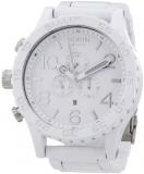 Nixon 51-30 Chronograph White Dial White PVD Mens Watch A0831255