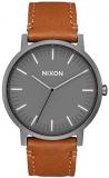 Nixon Porter Leather A1058 50m Water Resistant Men&rsquo;s Watch (20-18mm Leathe...