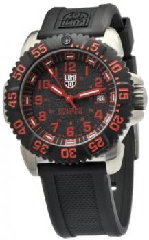 Luminox Men's 3165 Stainless-Steel Analog Rubber Bezel Watch