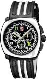 Luminox Black Outdoor Mens Watch Tony Kanaan Limited Edition XL.1143-100 M Water Resistant Stainless Steel Chronograph Antireflective Sapphire Crystal
