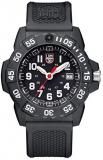 Luminox Navy Seal 3500 Series Wrist Watch Black, White Dial PU Black Strap XS.3501.VP1.Set