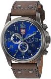 Luminox Men's 'Atacama Field' Swiss Quartz Stainless Steel and Leather Casual Watch, Color:Grey (Model: 1943)