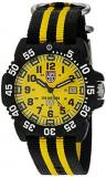 Luminox Men's 'Scott Cassell' Swiss Quartz Resin and Rubber Watch, Color:Black (Model: 3955.SET)