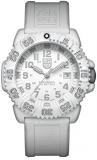 Luminox Outdoor Womens Watch Navy Seals Colormark (XS.3057.WO/ 3050 Series): Swiss Made + White Fiberglass Case Dial and Band + 200m Waterproof