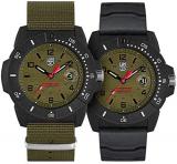 Luminox Mens Watch Navy Seal Magnifying Glass XS.3617.Set: 45mm Green, Black Dial Webbing Green Strap Water Resistance: 200 Meters