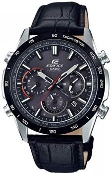 CASIO EDIFICE EQW-T650BL-1AJF[Radio Wave Solar Watch MID Size Bezel IP Metal Chronograph Black Calf Band]