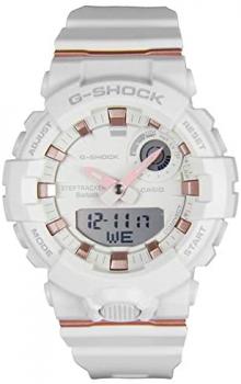 Ladies' Casio G-Shock S-Series G-Squad Connected White Resin Watch GMAB800-7A