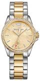 Juicy Couture Women's Laguna Quartz Watch with Stainless-Steel Strap, Two Tone, 17 (Model: 1901521)