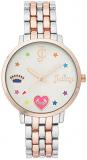 Juicy Couture JC/1108SVRT Black Label Women's Analog Watch Two-Tone Metal Bracelet