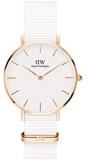 Daniel Wellington Petite Dover, White/Rose Gold Watch, 32mm, NATO, for Women