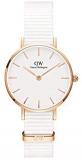 Daniel Wellington Petite Dover Watch, White NATO Band, 28mm