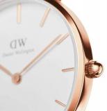 Daniel Wellington Petite Dover Watch, White NATO Band, 28mm