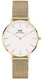 Daniel Wellington Petite Evergold Watch, Gold Mesh Bracelet