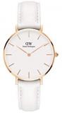 Daniel Wellington Petite Bondi Watch, Italian White Leather Band