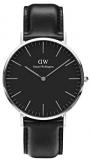 Daniel Wellington Classic Sheffield Watch, Italian Black Leather Band