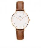 Daniel Wellington Petite Durham Watch, American Brown Leather Band
