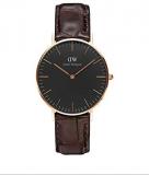 Daniel Wellington Classic York Watch, Italian Brown Leather Band