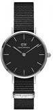 Daniel Wellingon Petite Cornwall Watch, Black NATO Band