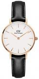 Daniel Wellington Petite Sheffield Watch, Italian Black Leather Band