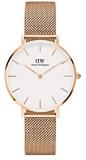 Daniel Wellington Petite Melrose Watch, Rose Gold Mesh Bracelet