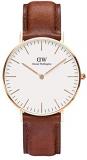 Daniel Wellington Classic St Mawes Watch, Italian Brown Leather Band