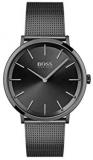 BOSS Men's Quartz Watch with Stainless Steel Strap, Black, 20 (Model: 1513826)
