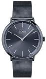 BOSS Men's Quartz Watch with Stainless Steel Strap, Blue, 20 (Model: 1513827)