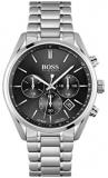 HUGO Men's Quartz Watch with Stainless Steel Strap, Silver, 22 (Model: 1513871)