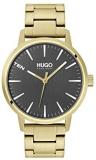 HUGO by Hugo Boss Men's #Stand Quartz Watch with Stainless Steel Strap, Yellow Gold, 20 (Model: 1530142)