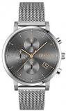 HUGO Men's Quartz Watch with Stainless Steel Strap, Silver, 20 (Model: 1513807)
