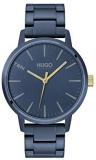 HUGO by Hugo Boss Men's #Stand Quartz Watch with Stainless Steel Strap, Blue, 20 (Model: 1530141)
