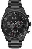HUGO Men's Quartz Watch with Stainless Steel Strap, Black, 22 (Model: 1513714)