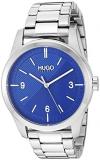 HUGO by Hugo Boss Men's Quartz Watch with Stainless Steel Strap, Silver, 22 (Model: 1530015)