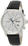 Hugo Boss Jet Black Dial Leather Strap Men's Watch 1513282